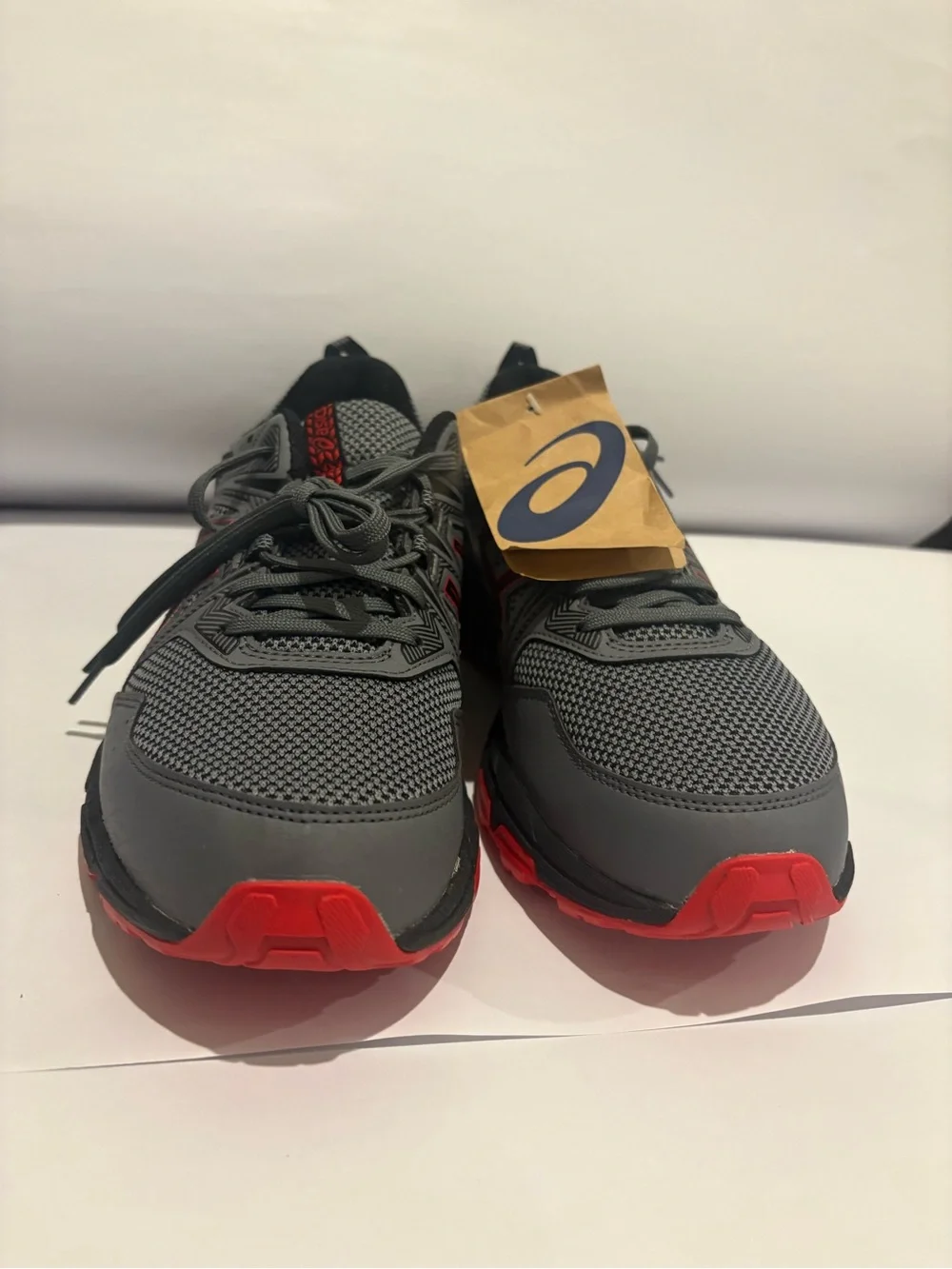 Asics Gray and Red men’s size9 Athletic Running Sneakers